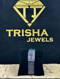 Luxury Blue Sapphire Style VVS Moissanite Diamond Watch