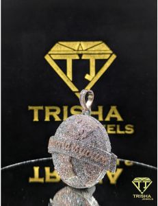 925 Sterling Silver Moissanite Diamond Custom Bling Hip Hop Pendant