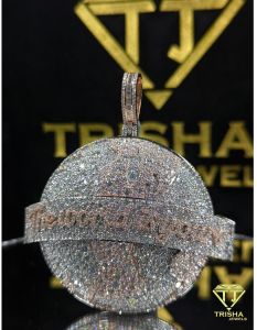 925 Sterling Silver Moissanite Diamond Custom Bling Hip Hop Pendant