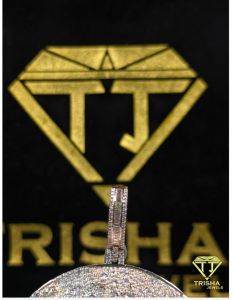 925 Sterling Silver Moissanite Diamond Custom Bling Hip Hop Pendant