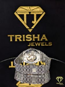 Custom Bust Down VVS Moissanite Diamond Watch