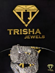 Custom Bust Down VVS Moissanite Diamond Watch