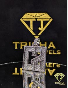 925 Sterling Silver Iced Out VVS Moissanite Diamond Hip Hop Charm Pendant