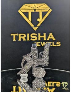 Custom Initial 925 Sterling Silver Moissanite Diamond Hip Hop Pendant