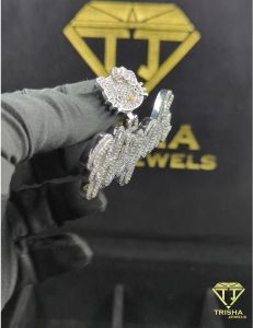 925 Sterling Silver Custom Script Name Moissanite Diamond Iced Out Hip Hop Jewelry Pendant