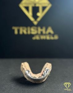 925 Sterling Silver Hip Hop Grillz VVS Moissanite Diamond Cut Fully Iced Custom Tooth Caps
