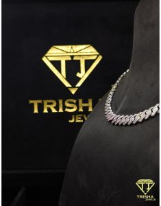 925 Sterling Silver Moissanite Diamond Hip Hop Designer Cuban Link Chain