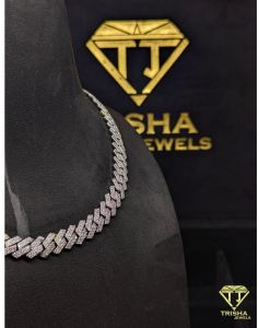 925 Sterling Silver Moissanite Diamond Hip Hop Designer Cuban Link Chain