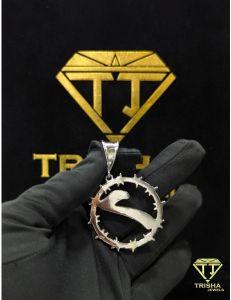 925 Sterling Silver Designer Number 7 Moissanite Diamond Hip Hop Iced Out Necklace Pendant