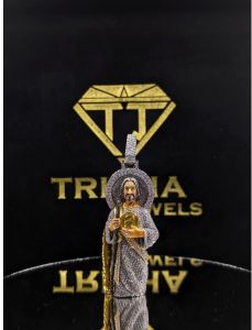 925 Sterling Silver Luxury Jesus Moissanite Diamond Iced Out Religious Hip Hop Pendant