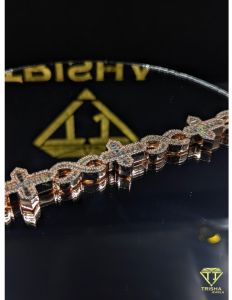 925 Sterling Silver VVS Moissanite Diamond Iced Out Bracelet