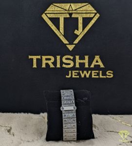 Exclusive Fully Iced Out Silver VVS Moissanite Diamond Watch