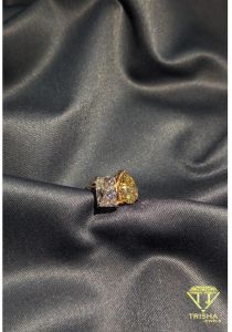 925 Sterling Silver VVS Moissanite Diamond Exclusive Pear Cut Ring