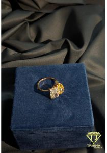 925 Sterling Silver VVS Moissanite Diamond Exclusive Pear Cut Ring