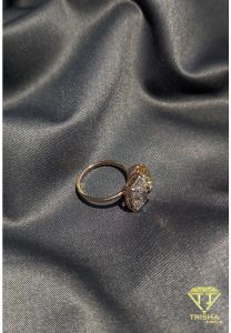925 Sterling Silver VVS Moissanite Diamond Exclusive Pear Cut Ring