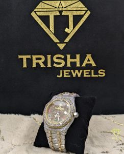 Luxury Full Pave VVS Moissanite Diamond Iced Out Hip Hop Wrist Watch