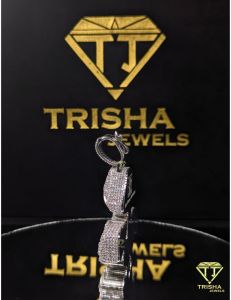 925 Sterling Silver Hip Hop Fully Iced Out Moissanite Diamond Mushroom Pendant