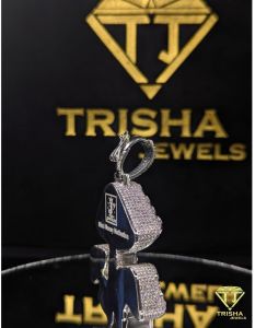 925 Sterling Silver Hip Hop Fully Iced Out Moissanite Diamond Mushroom Pendant