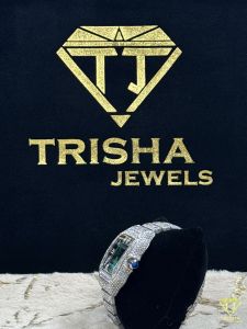 Green Dial VVS Moissanite Diamond Luxury Watch
