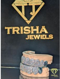 925 Sterling Silver VVS Moissanite Diamond Iced Out Teeth Caps Grillz