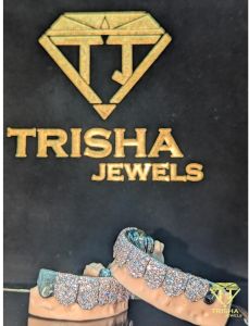 925 Sterling Silver VVS Moissanite Diamond Iced Out Teeth Caps Grillz