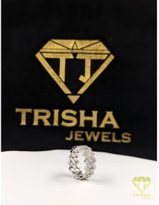 925 Sterling Silver Hip Hop VVS Moissanite Diamond Iced Out Band Ring