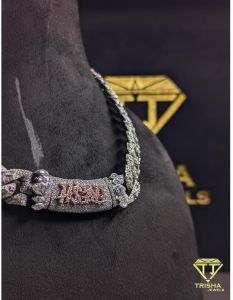 Luxury Hip Hop Moissanite Diamond Cuban Link Chain