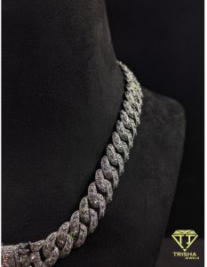 Luxury Hip Hop Moissanite Diamond Cuban Link Chain