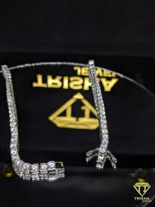 925 Sterling Silver Hip Hop Moissanite Diamond Iced Out Tennis Chain