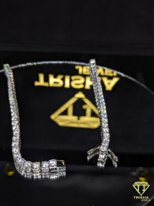 925 Sterling Silver Hip Hop Moissanite Diamond Iced Out Tennis Chain