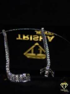 925 Sterling Silver Hip Hop Moissanite Diamond Iced Out Tennis Chain