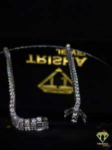 925 Sterling Silver Hip Hop Moissanite Diamond Iced Out Tennis Chain