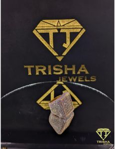 925 Sterling Silver Gold Plated VVS Moissanite Diamonds Hip Hop Iced Out Square Ring