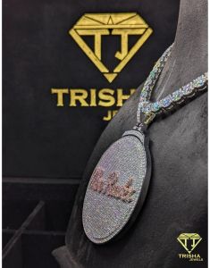 925 Sterling Silver VVS Moissanite Diamond Iced Out Hip Hop Tennis Chain Necklace