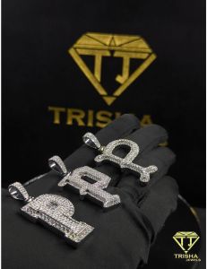 925 Sterling Silver Iced Out Moissanite Diamond Hip Hop Custom Charm Jewelry Pendant