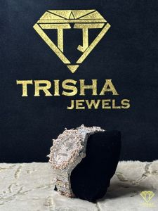 Custom Iced Out Moissanite Diamond Rose Gold Thorn Wrist Watch