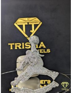 Luxury Basketball Player Fully Iced VVS Moissanite Diamonds 925 Sterling Silver Pendant