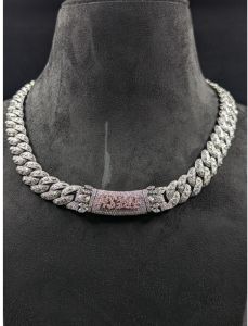 Luxury Hip Hop Moissanite Diamond Cuban Link Chain