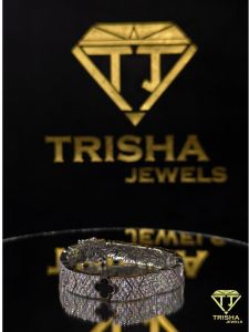 925 Sterling Silver VVS Moissanite Diamond Hip Hop Style Iced Out Bracelet