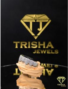 925 Sterling Silver Moissanite Diamond Hip Hop Iced Out Teeth Grillz