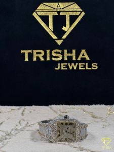 Luxury Square Dial Moissanite Diamond Watch
