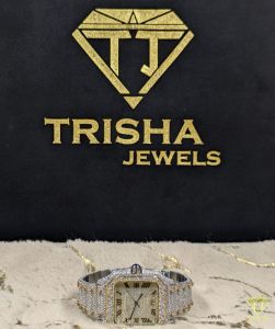 Luxury Square Face Iced Out Diamond Watch