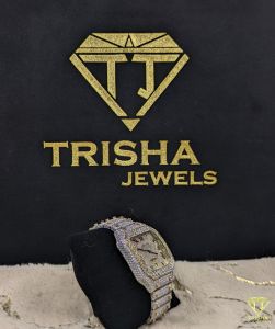 Luxury Square Face Iced Out Diamond Watch