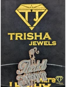 VVS Moissanite Diamonds 925 Sterling Silver Hip Hop Men Iced Out the Doll Name Pendant