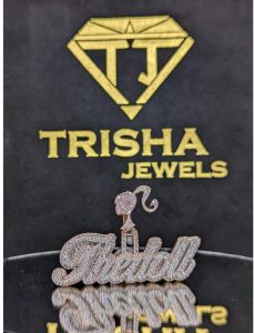 VVS Moissanite Diamonds 925 Sterling Silver Hip Hop Men Iced Out the Doll Name Pendant