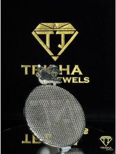 Custom NT Round Fully Iced Out VVS Moissanite Diamond Hip Hop Chain Pendant
