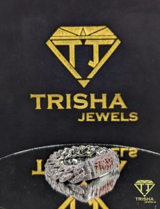 925 Sterling Silver Moissanite Diamond Iced Out Custom Clasp Hip Hop Cuban Link Bracelet