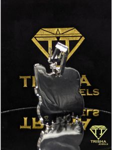 925 Sterling Silver Personalized Chad Ocho VVS Moissanite Diamond Pendant