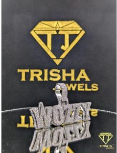 925 Sterling Silver Personalized Wozzy Name VVS Moissanite Hip Hop Luxury Jewelry Pendant