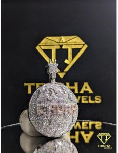 925 Sterling Silver Premium Globe Fully Iced VVS Moissanite Diamonds Hip Hop Jewelry Pendant